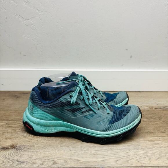 Solomon Outline GTX Blue Sneakers Women’s Size 9 - Picture 5 of 10